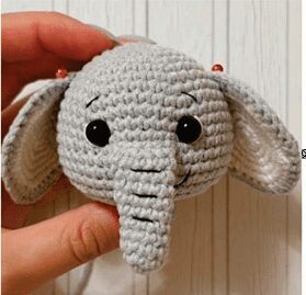 Adorable Elefante Amigurumi Tejido a Crochet Patrón Paso a Paso