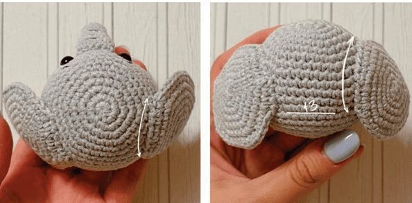 Patron Amigurumi Paso a Paso Elefante
