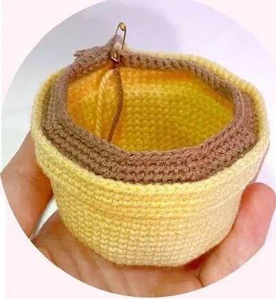 Cuerpo del cactus tejido a crochet