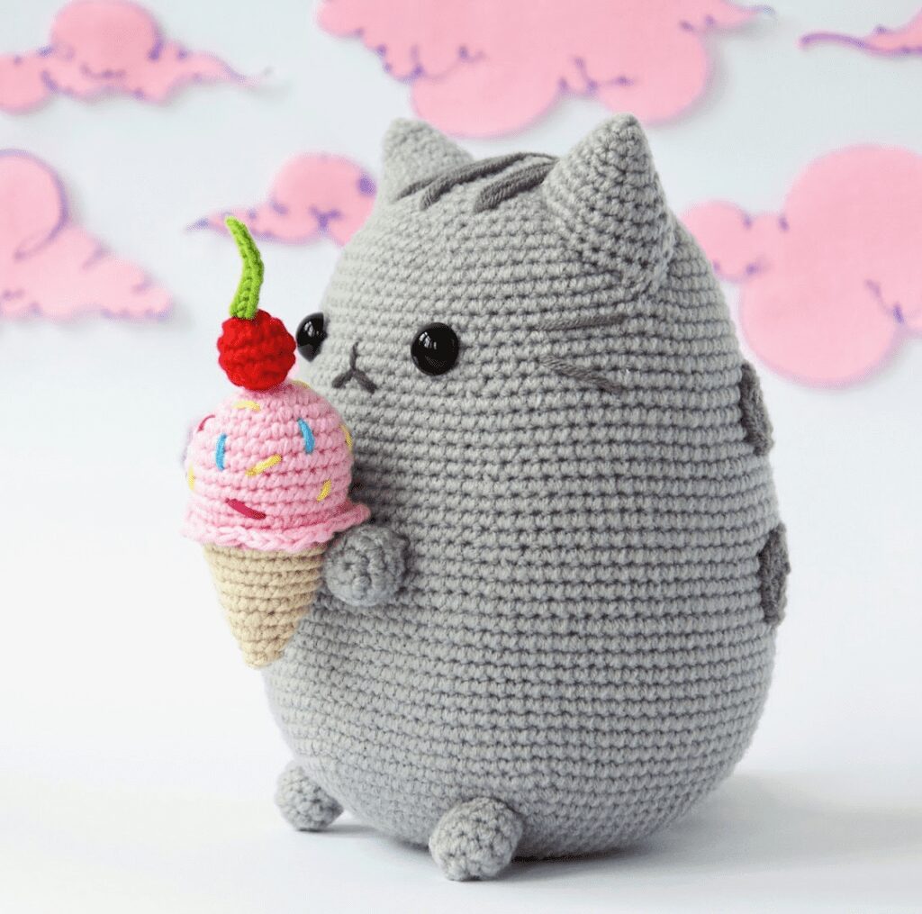 Gato Pusheen Y Su Helado Amigurumi Paso a Paso Gratis