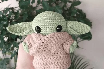 Amigurumi bebe yoda patron gratis paso a paso