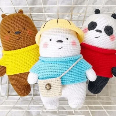 Patrón somos osos amigurumi - osos escandalosos 🐻🐼🐻‍❄️