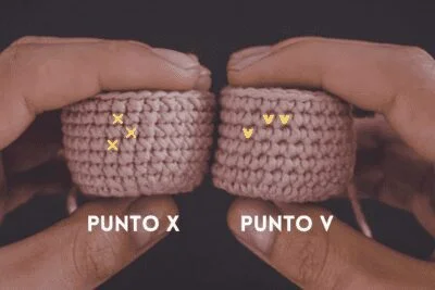 Punto En X Y Punto En V En Los Amigurumis