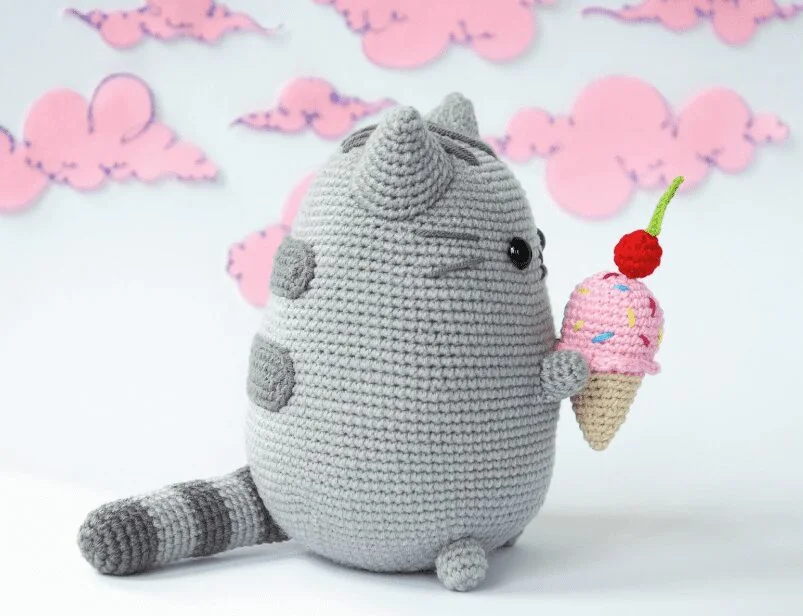 Gato Pusheen Y Su Helado Amigurumi Paso a Paso Gratis