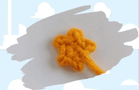 Estrella Amarilla De Crochet Con Cola