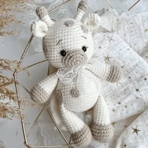 Jirafa amigurumi tejida a crochet
