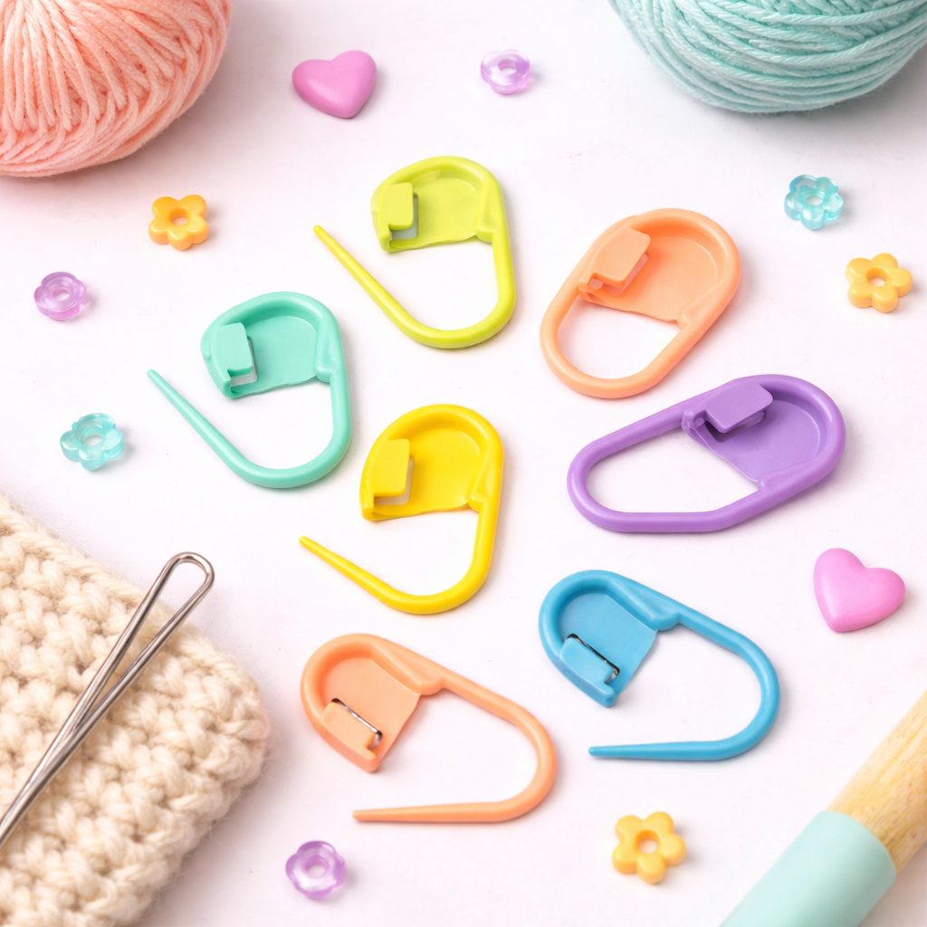Marcadores de puntos para crochet