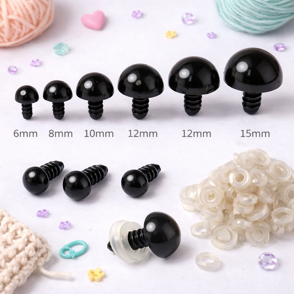 Ojos de seguridad para amigurumis