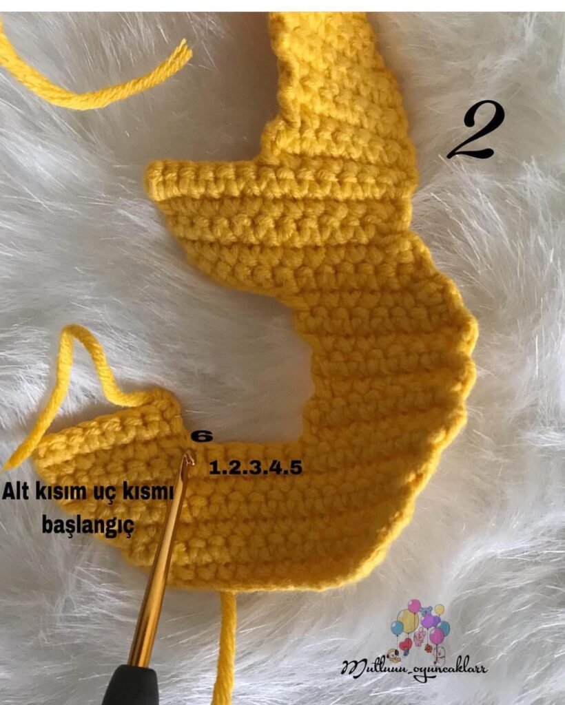 Armado del número 3 amigurumi a crochet