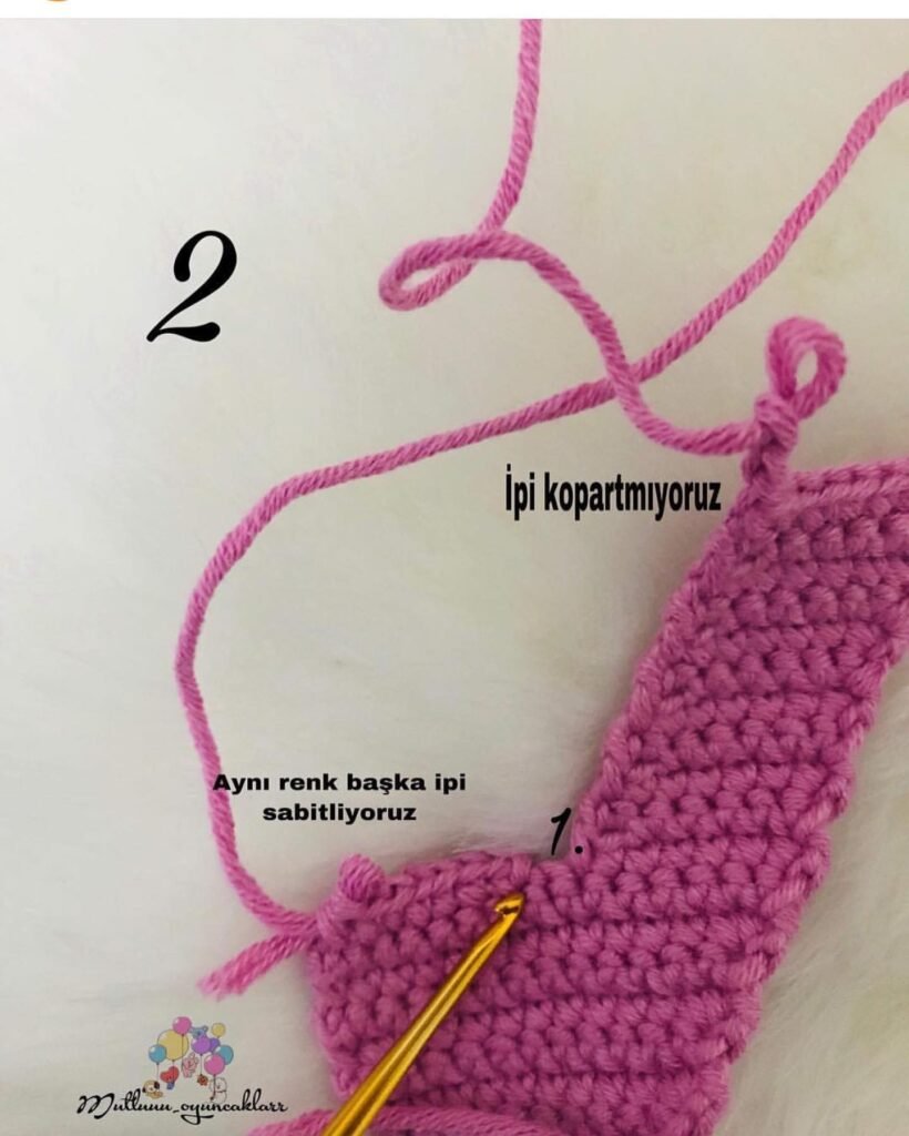Número 4 amigurumi tejido a crochet