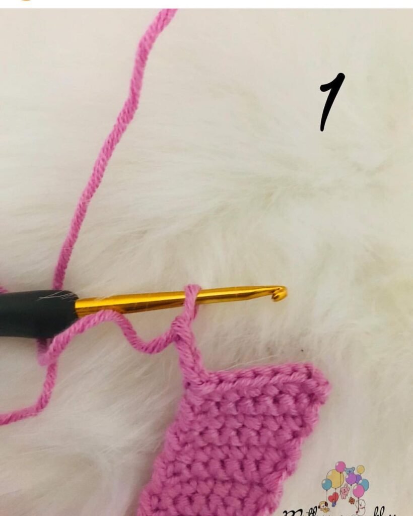 Paso del número 4 amigurumi a crochet