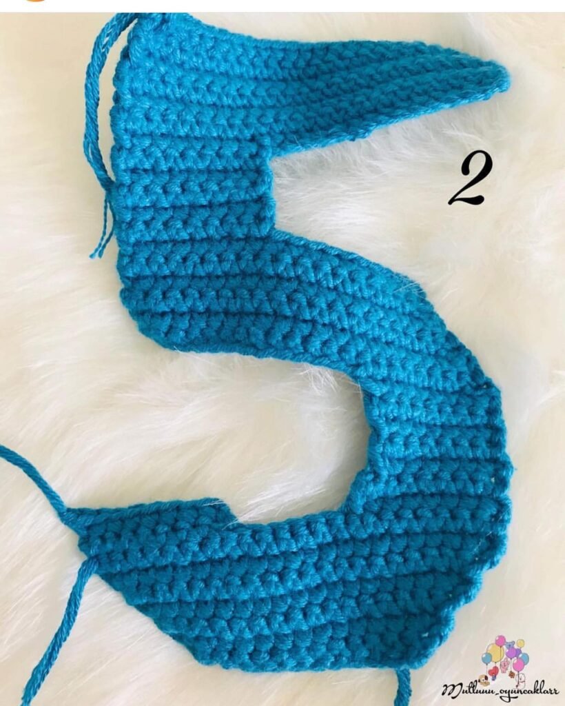 Armado del número 5 amigurumi a crochet