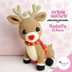 Rodolfo el Reno amigurumi