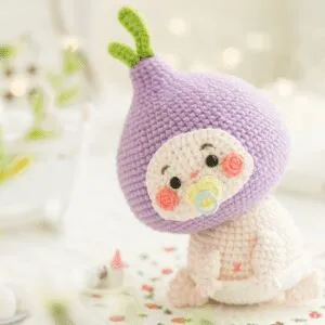 🧄✨ Cómo Tejer un Amigurumi de Animalito con Cabeza de Ajo – Tutorial Gratis Paso a Paso