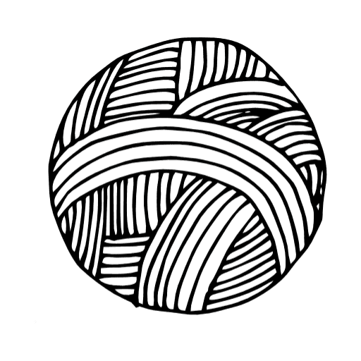 Una Ilustración En Blanco Y Negro De Un Ovillo De Hilo Con Líneas Curvas E Intrincadas Que Crean Una Textura Que Imita Las Hebras De Hilo Enrolladas Muy Juntas