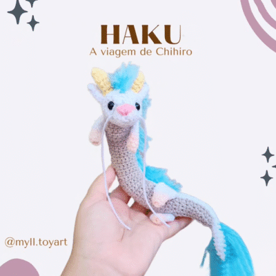Adorable Dragón Haku De Ganchillo De El Viaje De Chihiro Patrón De Amigurumi Gratuito
