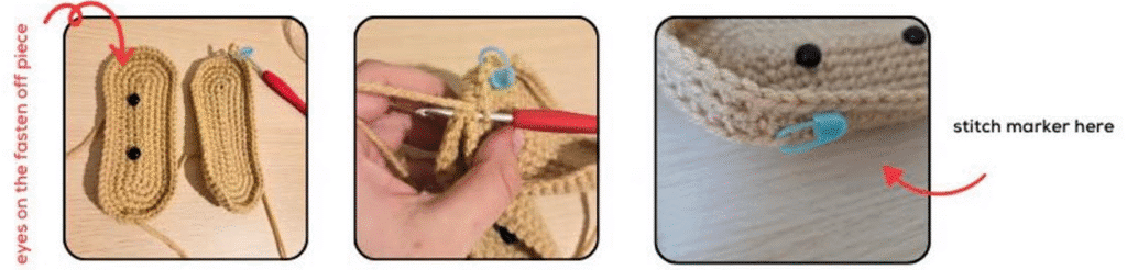 Tutorial De Funda De Gafas De León Amigurumi a Crochet Pasos Para Coser Los Ojos Y Unir Las Piezas