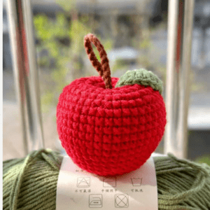 Crea Tu Propio Llavero de Manzana: Patrón Gratuito en Crochet