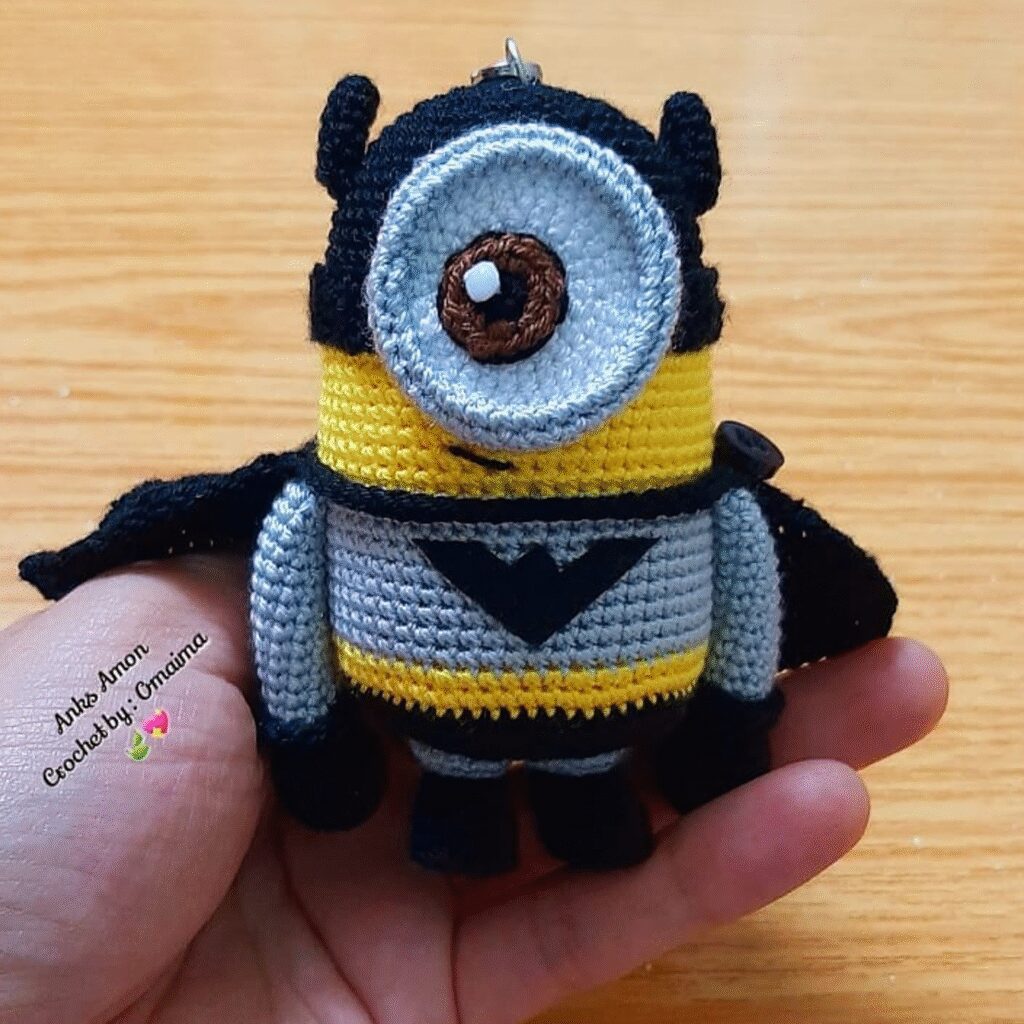 Minion De Crochet Vestido De Batman