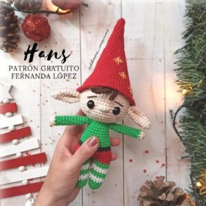 🎄 Cómo Hacer un Duende de Navidad Amigurumi a Crochet – Patrón Gratis Paso a Paso 🧶✨