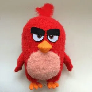 Cómo hacer un amigurumi de Red de Angry Birds a crochet