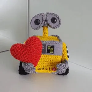 Cómo hacer un amigurumi de Wall-E de Disney a crochet paso a paso 🧶