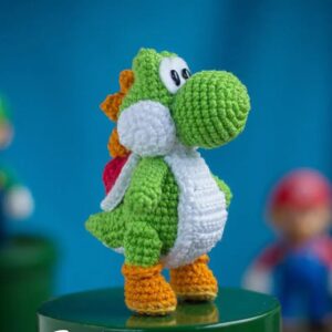 ✨ Cómo hacer a Yoshi de Mario Bros en amigurumi paso a paso (patrón GRATIS) 🎮